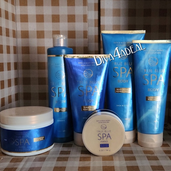 Bath & Body Works Wellness TRUE BLUE SPA 6PC Collection Set Bundle